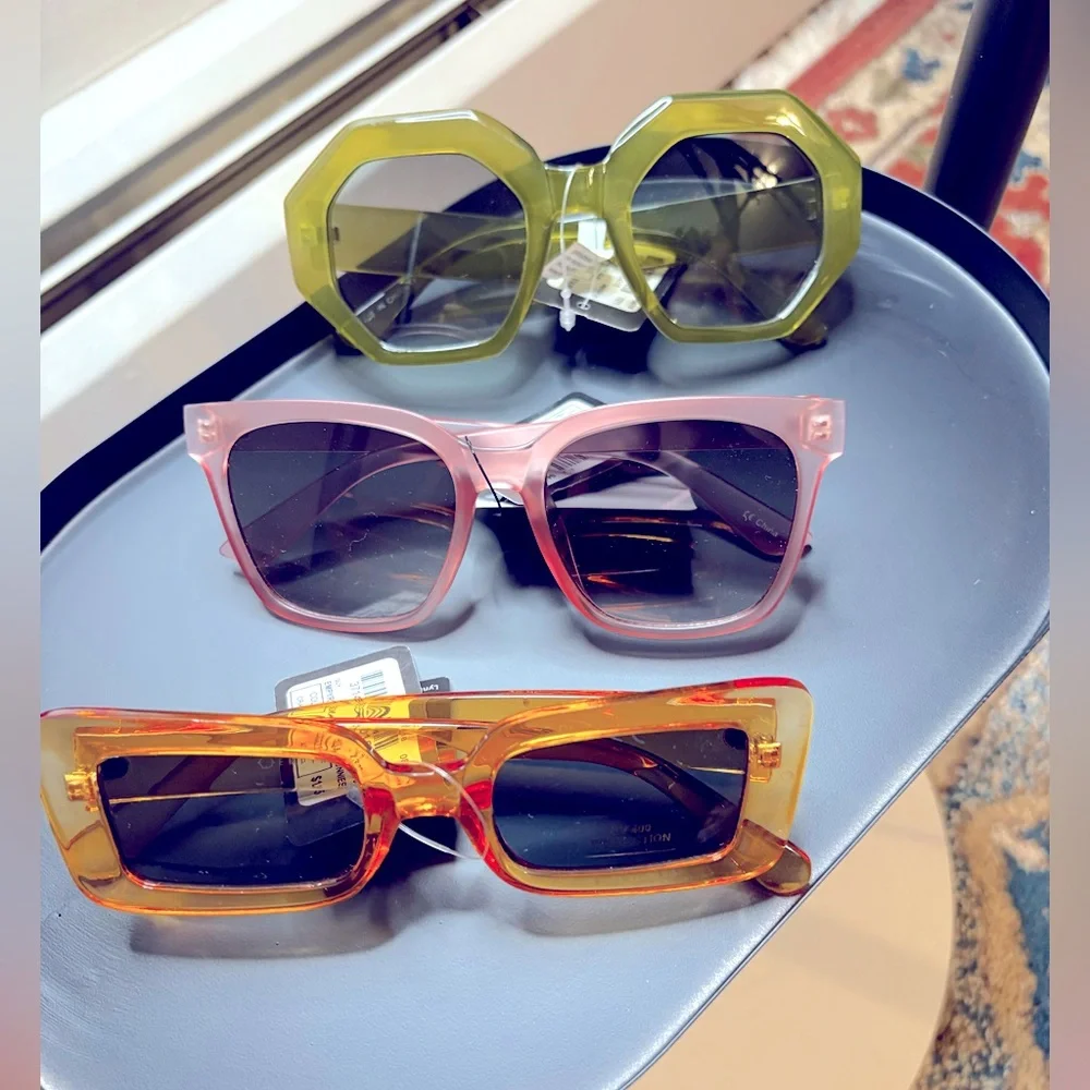 Sunglasses Bundle - Green, Pink, and Orange